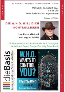 Read more about the article Die W.H.O. will dich kontrollieren